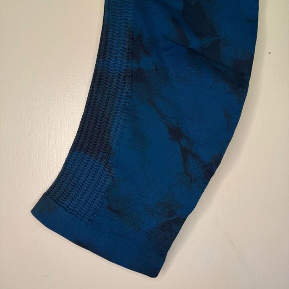 LULULEMON women's size 4 Flow & Go Alberta lake black seamless crop leggings - Picture 8 of 12